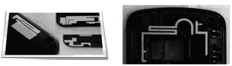 圖 3 LDS 功能塑料制備的手機天線形式案例
